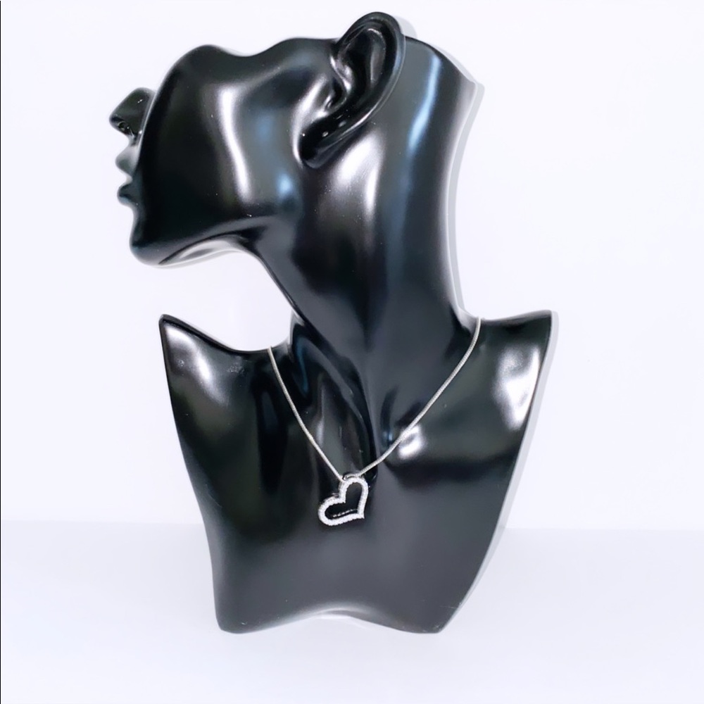 SILVER | 1” Heart Pendant with Necklace